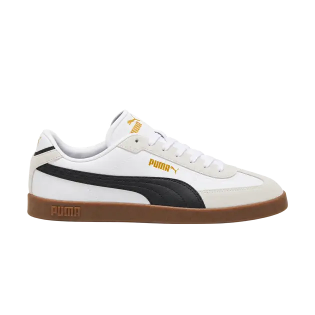 Puma Club II Era – White / Black / Vapor Gray, profil extérieur vers la droite